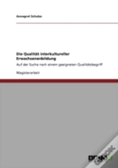 Die Qualitaã‚Â¤T Interkultureller Erwachsenenbildung