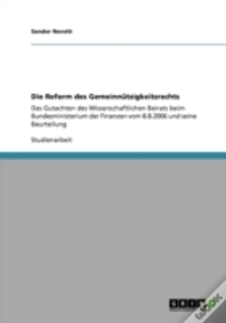 Capa do artigo Die Reform Des Gemeinnatzigkeitsrechts