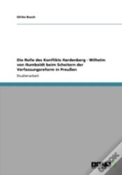 Capa do artigo Die Rolle Des Konflikts Hardenberg - Wilhelm Von Humboldt Beim Scheitern Der Verfassungsreform In Preuen