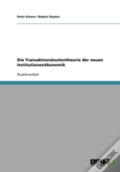 Capa do artigo Die Transaktionskostentheorie Der Neuen Institutionenokonomik