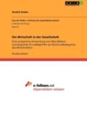 Die Wirtschaft In Der Gesellschaft