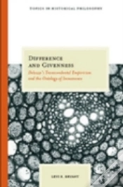 Capa do artigo Difference And Givenness