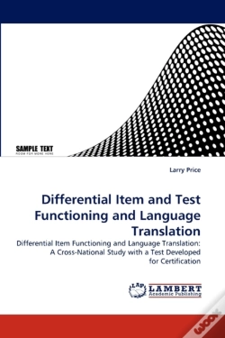 Capa do artigo Differential Item And Test Functioning And Language Translation