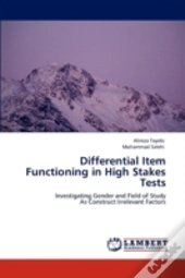 Differential Item Functioning In High Stakes Tests