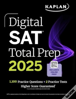 Capa do artigo Digital Sat Total Prep 2025: Includes 2 Full Length Practice Tests, 1,000+ Practice Questions + 1 Year Access To Online Quizzes And Video Instruction