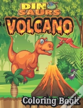 Dinosaur And Volcano Coloring Book