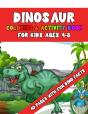 Dinosaur Coloring & Activity Book For Kids Ages 4-8 40 Pages With Fun Dino Facts - Preview