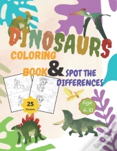 Dinosaurs Coloring Book And Spot The Differences