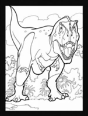 Dinosaurs Stained Glass Coloring Book - Preview
