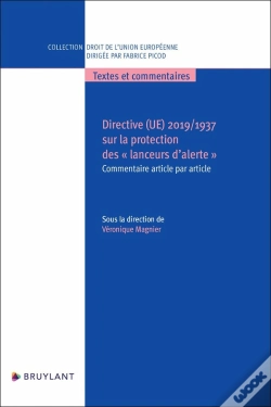 Capa do artigo Directive 2019/1937 Sur La Protection Des Lanceurs D'Alerte : Commentaire Article Par Article
