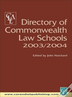 Capa do artigo Directory Of Commonwealth Law Schools 2003-2004