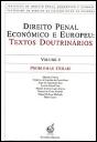 Direito Penal Económico e Europeu: Textos Doutrinários - Preview