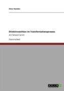 Direktinvestition Im Transformationsprozess