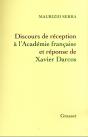 Discours De Reception A L'Academie Francaise - Preview
