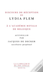 Capa do artigo Discours De Réception De Lydia Flem À L