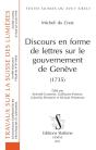 Discours En Forme De Lettres Sur Le Gouvernement De Genève (1735) - Preview