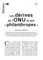 Discours N 8 - Les Derives De L'Onu Et Des "Philanthropes - Preview