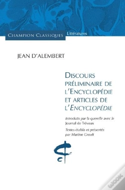 Capa do artigo Discours Préliminaire De L'Encyclopédie Et Articles De L'Encyclopédie