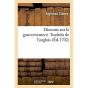 Discours Sur Le Gouvernement. Traduits De L'Anglois - Preview