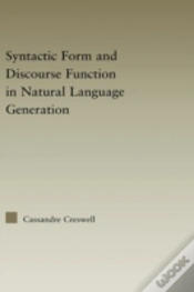 Capa do artigo Discourse Function & Syntactic Form In Natural Language Generation
