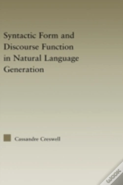 Capa do artigo Discourse Function & Syntactic Form In Natural Language Generation