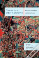 Discourse Theory And Political Analysis