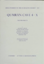 Discoveries In The Judaean Desert: Volume Xv. Qumran Cave 4: X - Preview