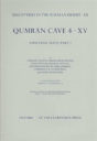 Discoveries In The Judaean Desert: Volume Xx. Qumran Cave 4: Xv - Preview