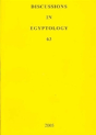 Discussions In Egyptology 63 (2005) - Preview