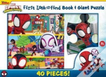 Disney Junior Mavel Spidy & His Amazing Friends First Look & Find Book & Giant Puzzle