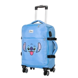 Capa do artigo Disney Lilo e Stitch Face Mala de Cabine 4 Rodas, Azul