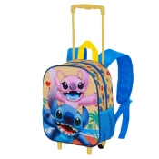 Capa do artigo Disney Lilo e Stitch Ocean Mochila 3D com Rodas Pequena, Azul