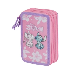 Capa do artigo Disney Lilo e Stitch Pink Estojo para Lápis Completo Triplo, Rosa