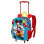 Disney Mickey Mouse Scooter Mochila 3D com Rodas Pequena, Azul - Preview