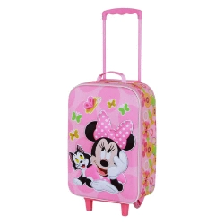 Capa do artigo Disney Minnie Mouse Kitten Mala Trolley Soft 3D, Rosa
