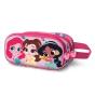 Disney Princesas Flowers Estojo Duplo 3D, Rosa - Preview