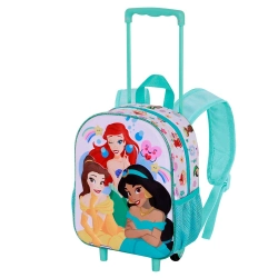 Capa do artigo Disney Princesas Rainbows Mochila 3D com Rodas Pequena, Multicolorido