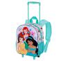 Disney Princesas Rainbows Mochila 3D com Rodas Pequena, Multicolorido - Preview