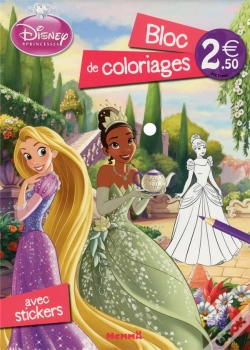 Capa do artigo Disney Princesses ; Bloc De Coloriages Avec Stickers