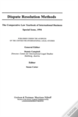 Capa do artigo Dispute Resolution Methods