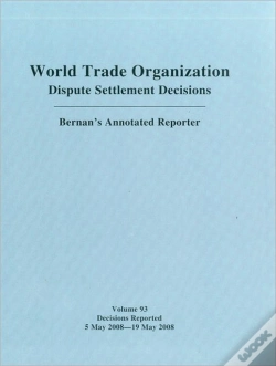 Capa do artigo Dispute Settlement Decisions: Bernan'S Annotated Reporter