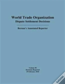 Capa do artigo Dispute Settlement Decisions: Bernan'S Annotated Reporter