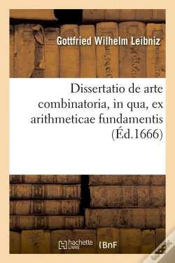 Capa do artigo Dissertatio De Arte Combinatoria Edition 1666