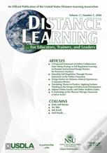 Distance Learning Vol 17 Issue 1
