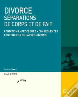Capa do artigo Divorce. Separations De Corps Et De Fait 2019/2020 - 24e Ed.