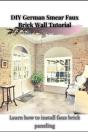 Diy German Smear Faux Brick Wall Tutorial - Preview