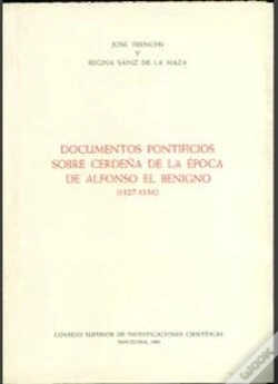 Capa do artigo Documentos Pontificios Sobre Cerdeña De La Época De Alfonso El Benigno (1327-1336)