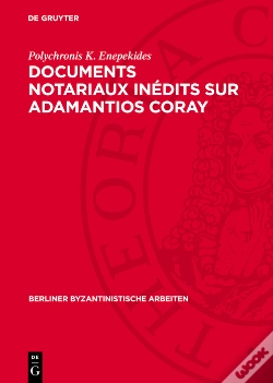 Capa do artigo Documents Notariaux Inédits Sur Adamantios Coray