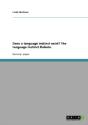 Does A Language Instinct Exist? The Language Instinct Debate. - Preview