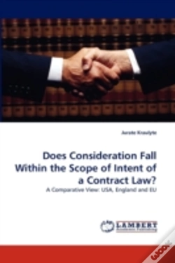 Capa do artigo Does Consideration Fall Within The Scope Of Intent Of A Contract Law?